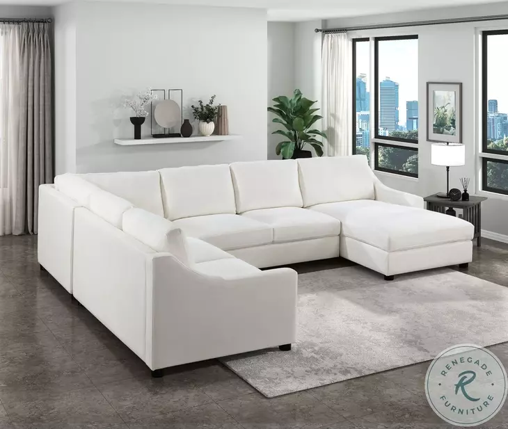 Zayden Ivory 4 Piece RAF Sectional