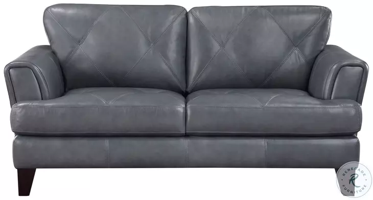 Thierry Burnish Gray Loveseat