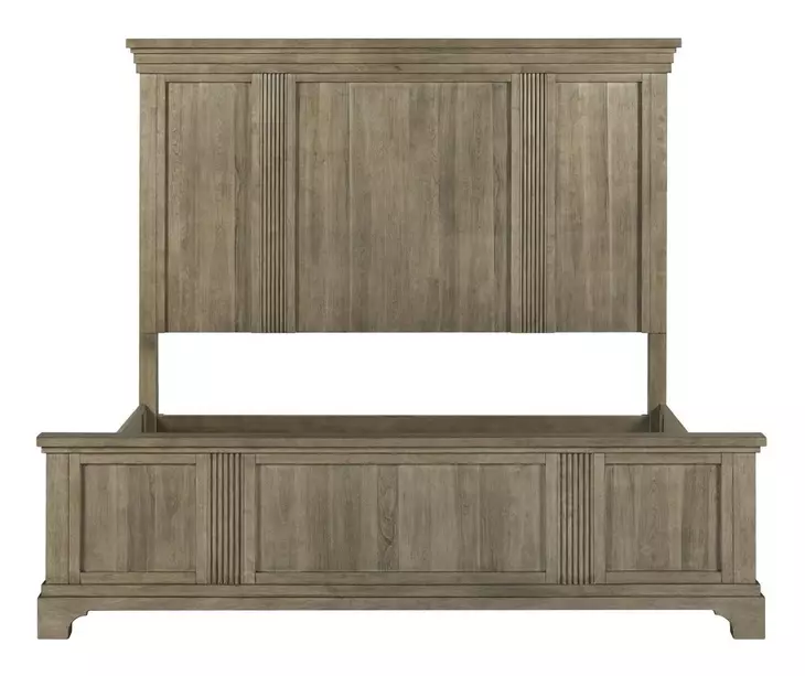 Hillcrest Camel Beige King Panel Bed