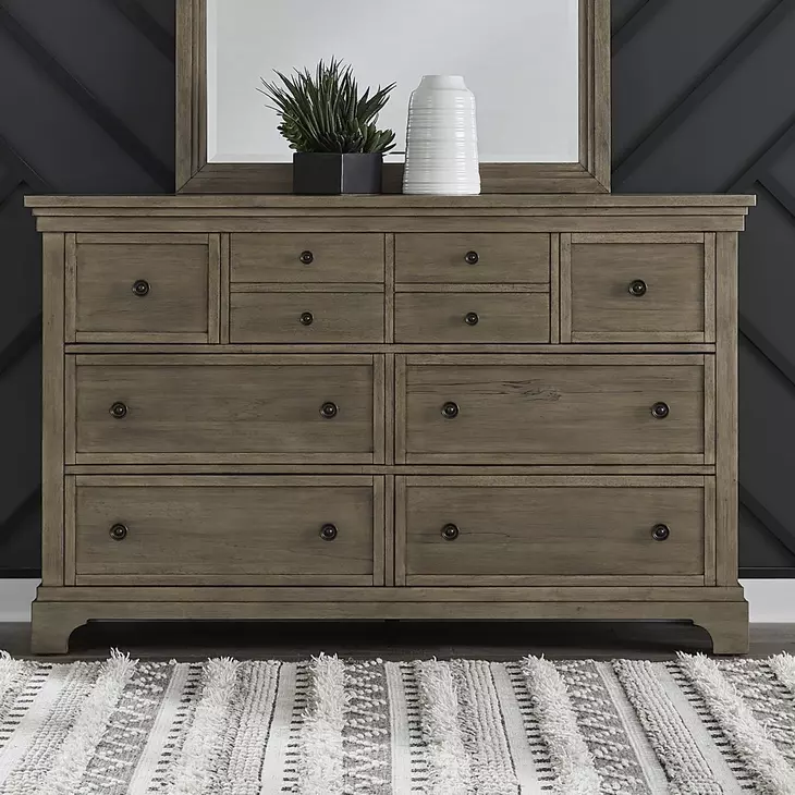 Hillcrest Camel Beige 7 Drawer Dresser