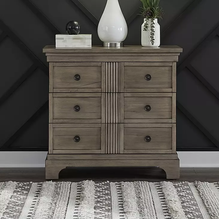 Hillcrest Camel Beige 3 Drawer Bedside Chest with USB Charging