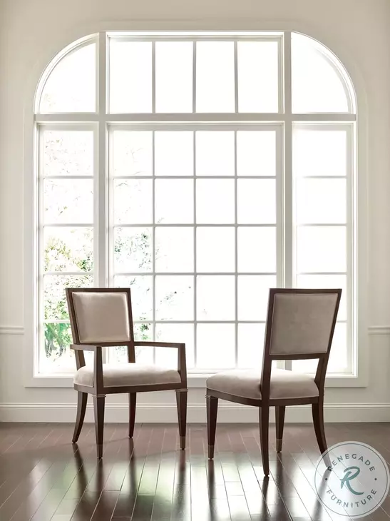 Pinnacle Ellington Warm Brown Tourmaline Arm Chair Set Of 2