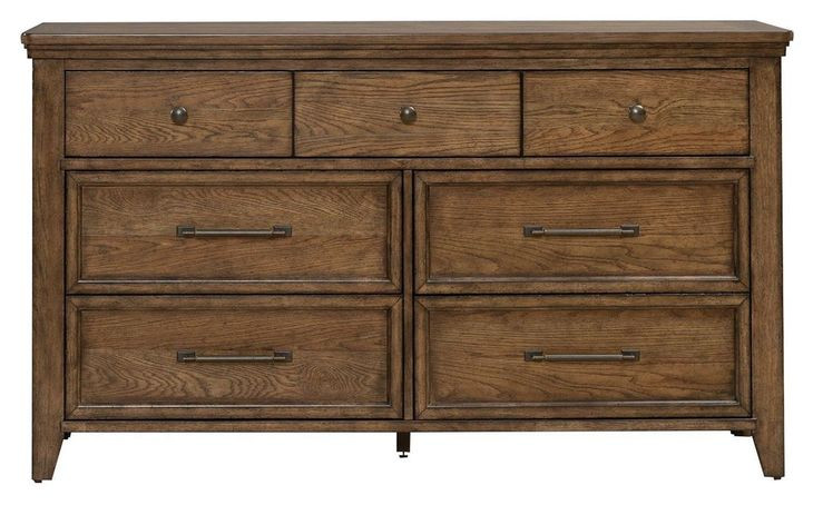 Cypress Grove Amber Brown 7 Drawer Dresser