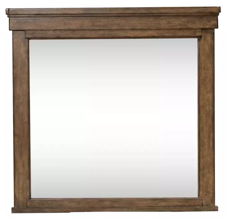 Carolina Park Amber Brown Rectangular Mirror
