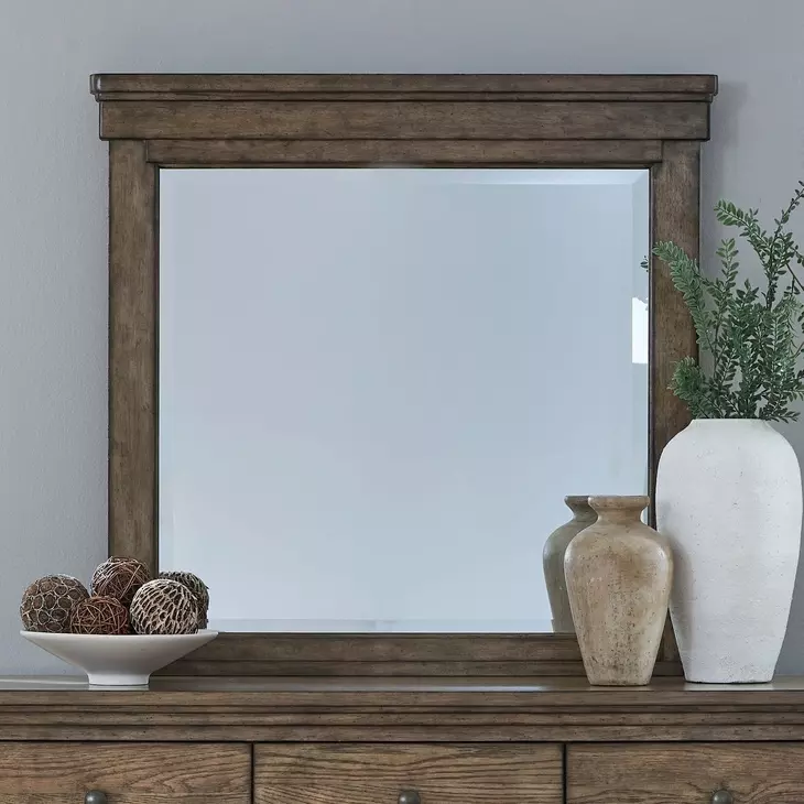 Cypress Grove Amber Brown Rectangular Mirror