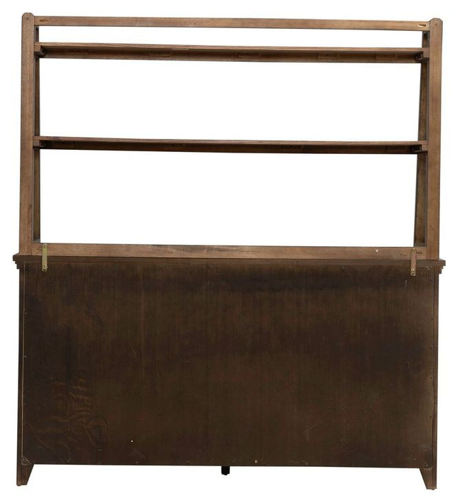 Cypress Grove Amber Brown 4 Door Server with Hutch