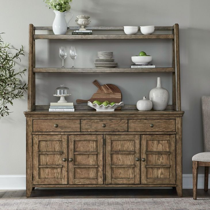 Cypress Grove Amber Brown 4 Door Server