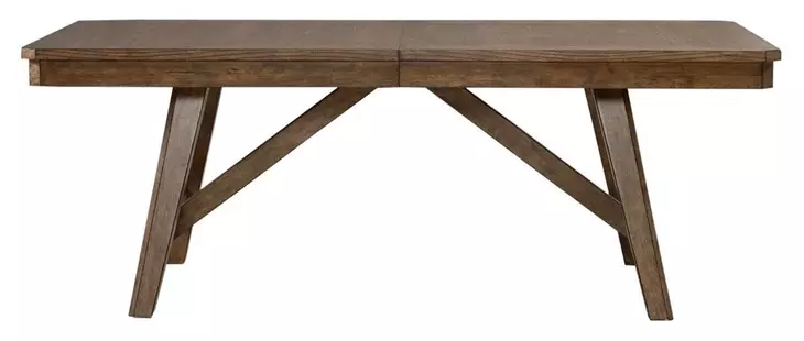 Carolina Park Amber Brown 102" Extendable Rectangular Dining Table
