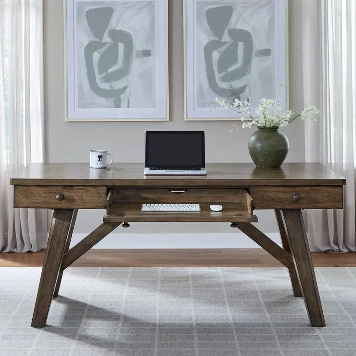 Carolina Park Amber Brown 66" Writing Desk