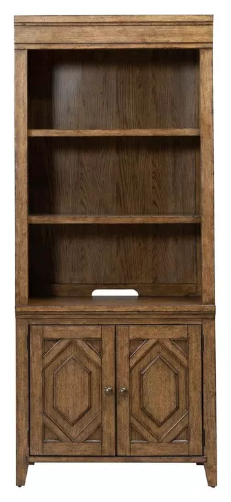 Carolina Park Amber Brown Bunching Bookcase