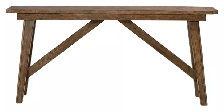 Carolina Park Amber Brown Rectangular Sofa Table
