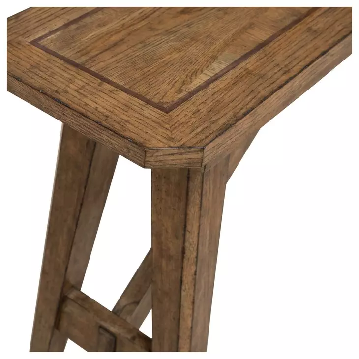 Carolina Park Amber Brown Rectangular Sofa Table