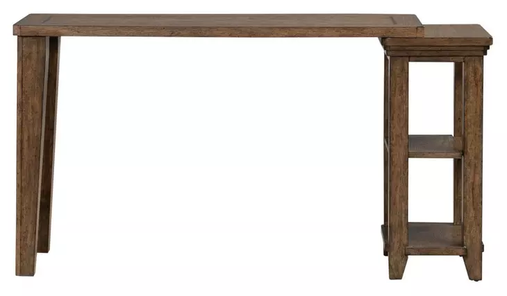 Carolina Park Amber Brown Rectangular Console Table