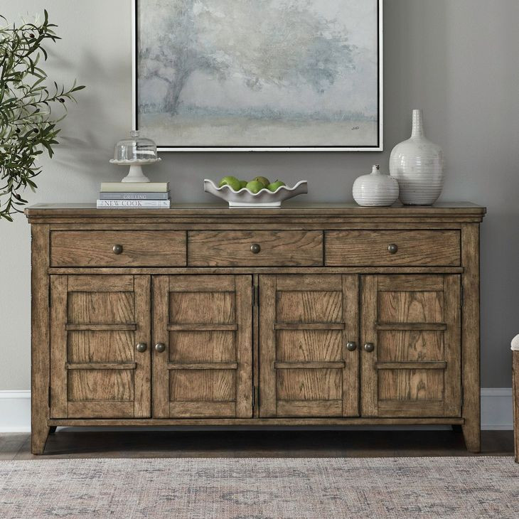 Cypress Grove Amber Brown 4 Door Server