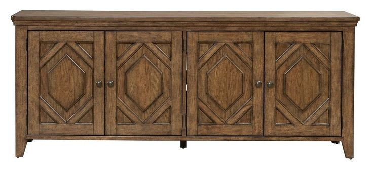 Cypress Grove Amber Brown 78" TV Stand