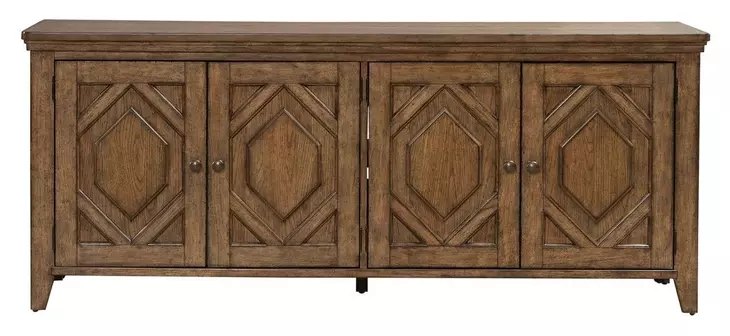 Carolina Park Amber Brown 78" TV Stand