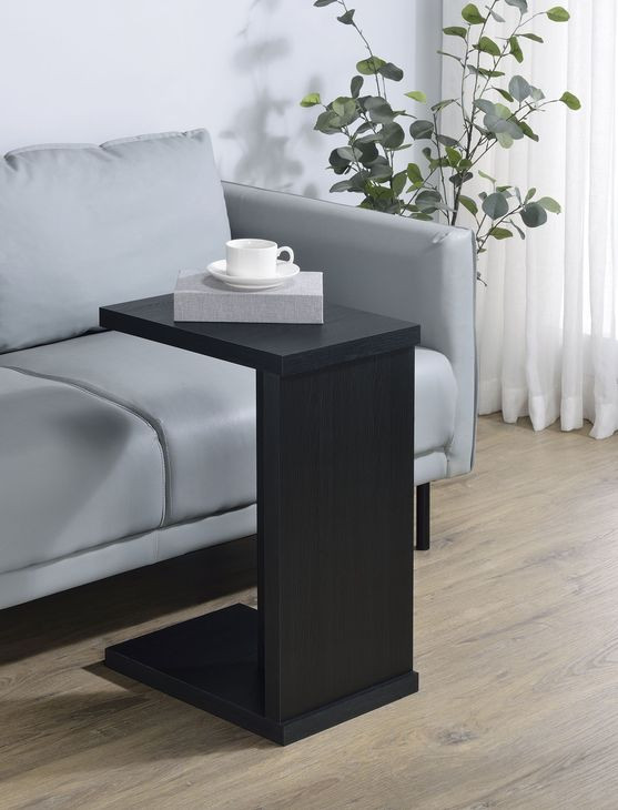 Clower Black Rectangular Side Table