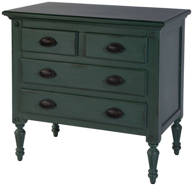 Easterbrook Green 32" 4 Drawer Accent Chest