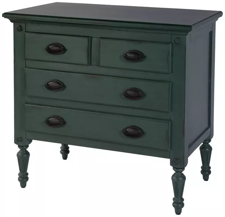 Easterbrook Green 32" 4 Drawer Accent Chest