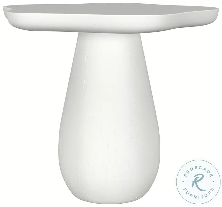 Perth Off White 17" Cloud Shape Top Side Table