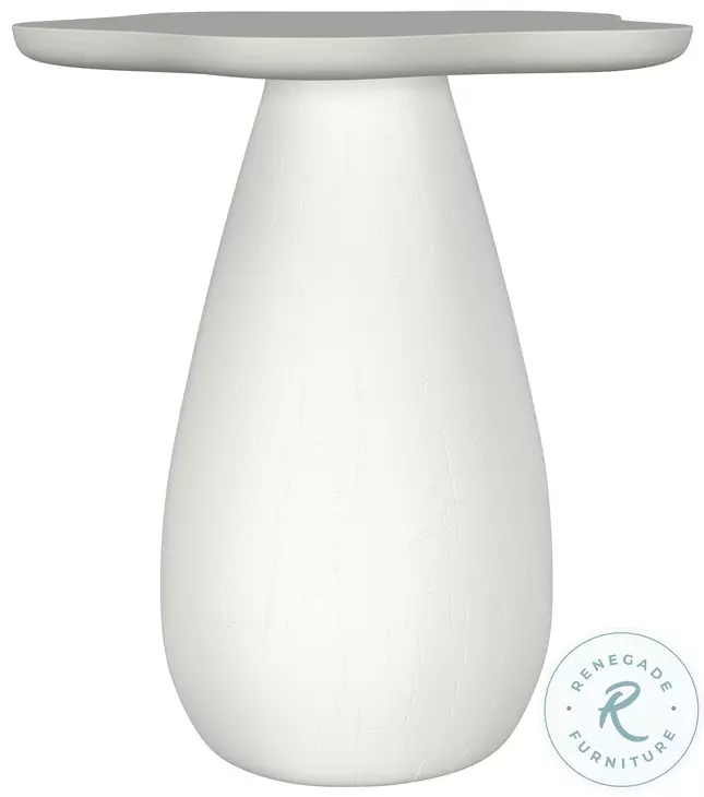 Perth Off White 20" Cloud Shape Top Side Table