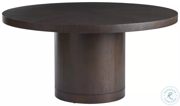 Park City Chestnut Brown And Burnished Bronze Silver Creek Round Dining Table