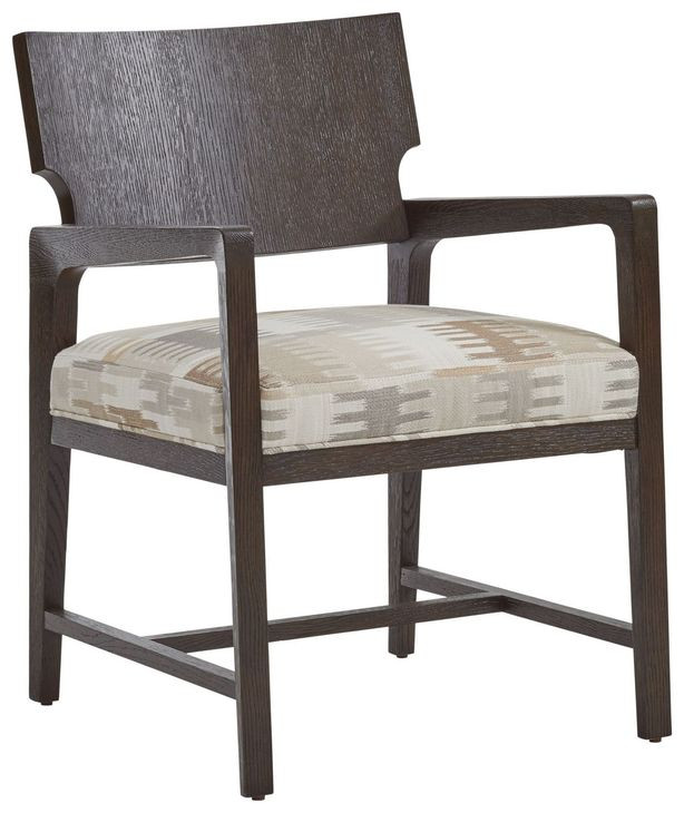 Highland Beige Upholstered Arm Chair