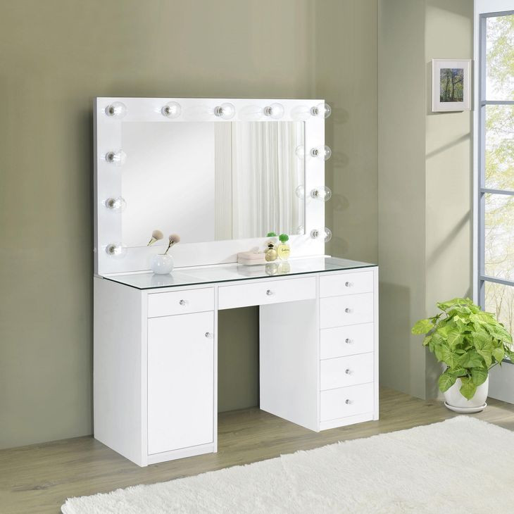 Percy White Vanity Desk