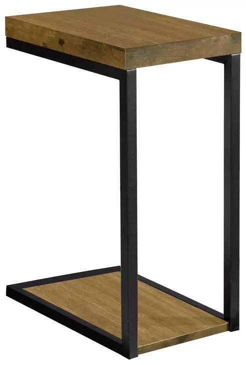 Beck Black And Antique Nutmeg C Shape Snack Table