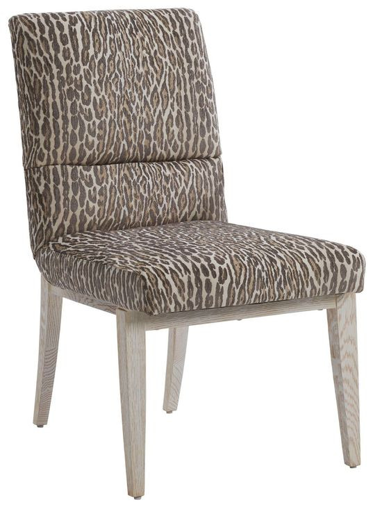 Palmero Brown Upholstered Side Chair