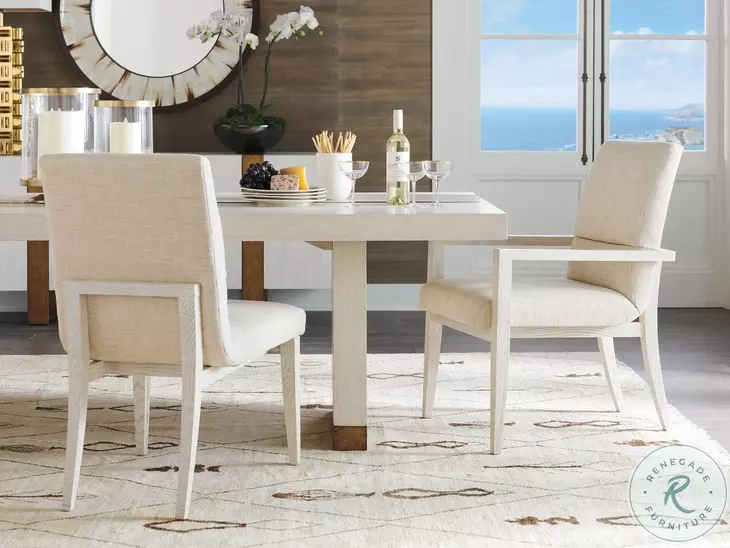 Carmel Natural Palmero Performance Fabric Upholstered Arm Chair