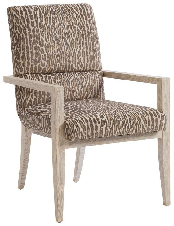 Palmero Brown Upholstered Arm Chair