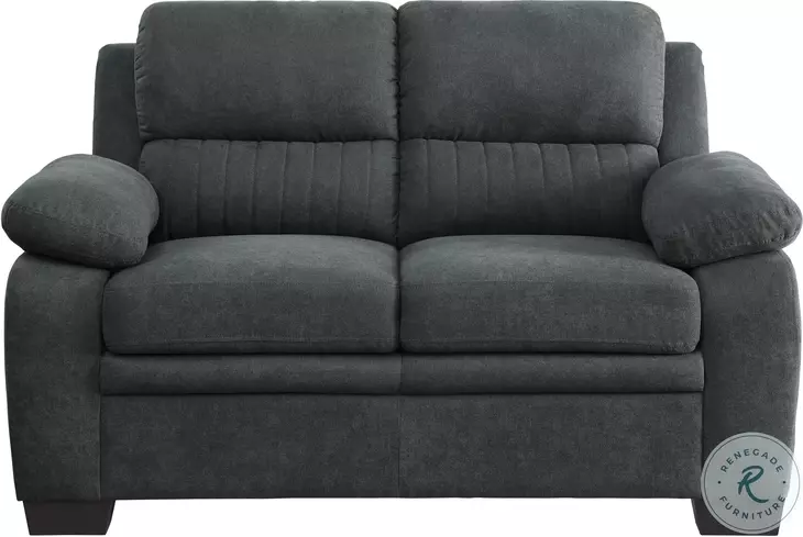 Holleman Dark Gray Loveseat