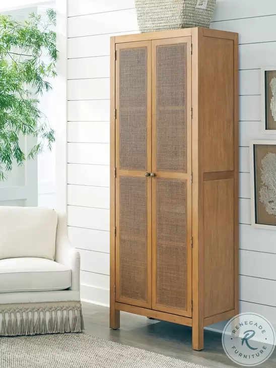 Laguna Light Nutmeg Surf Storage Cabinet by Barclay Butera