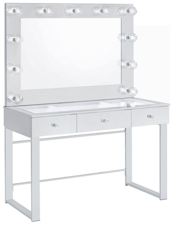 Umbridge Chrome And White Vanity