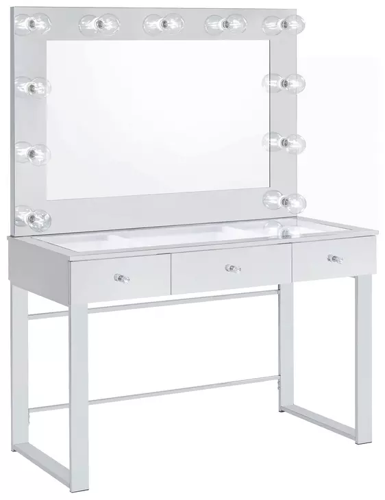 Umbridge Chrome And White Vanity