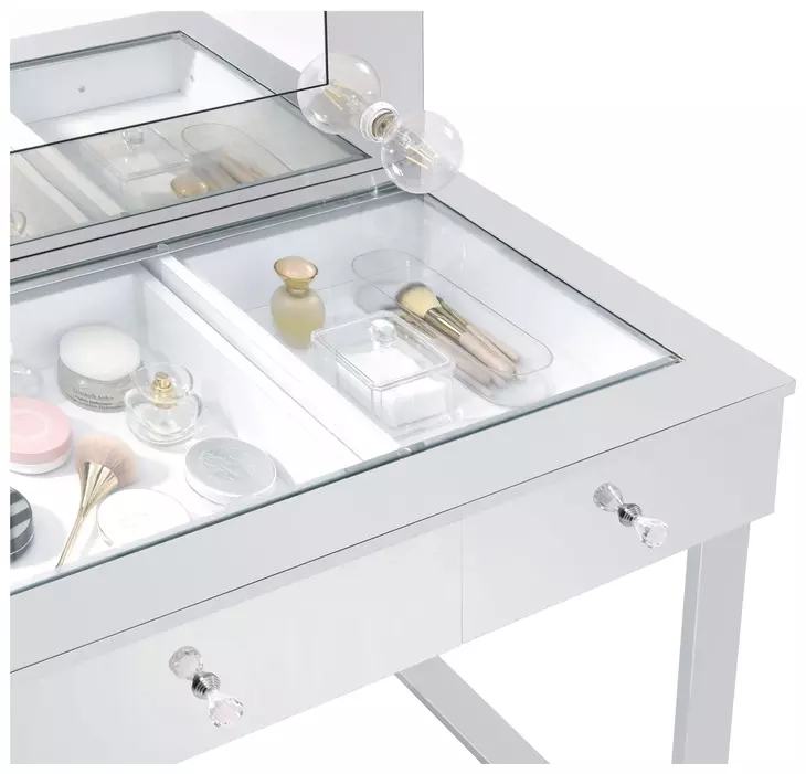 Umbridge Chrome And White Vanity