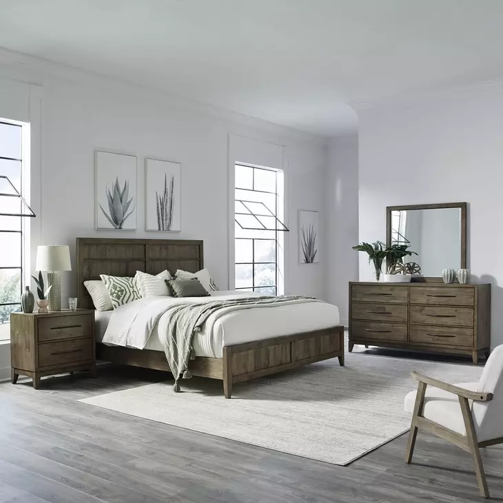 Lake House Harvest Brown Panel Bedroom Set