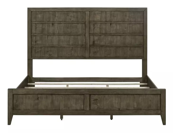 Lake House Harvest Brown Queen Panel Bed
