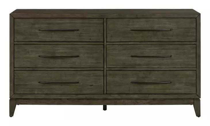 Lake House Harvest Brown 6 Drawer Dresser