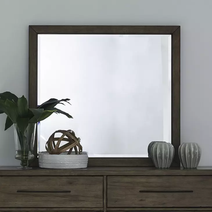Lake House Harvest Brown Rectangular Dresser Mirror