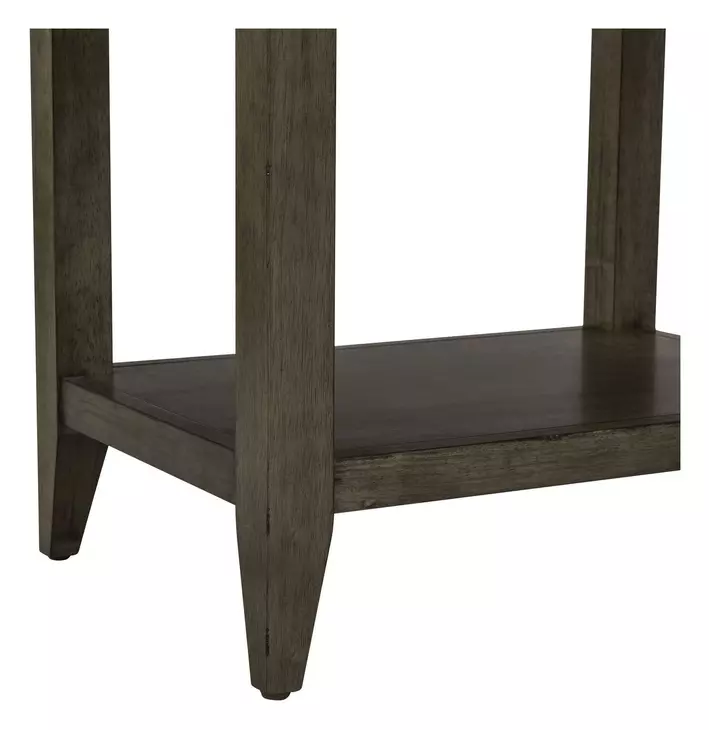 Lake House Harvest Brown 1 Drawer Open Nightstand with USB Charging