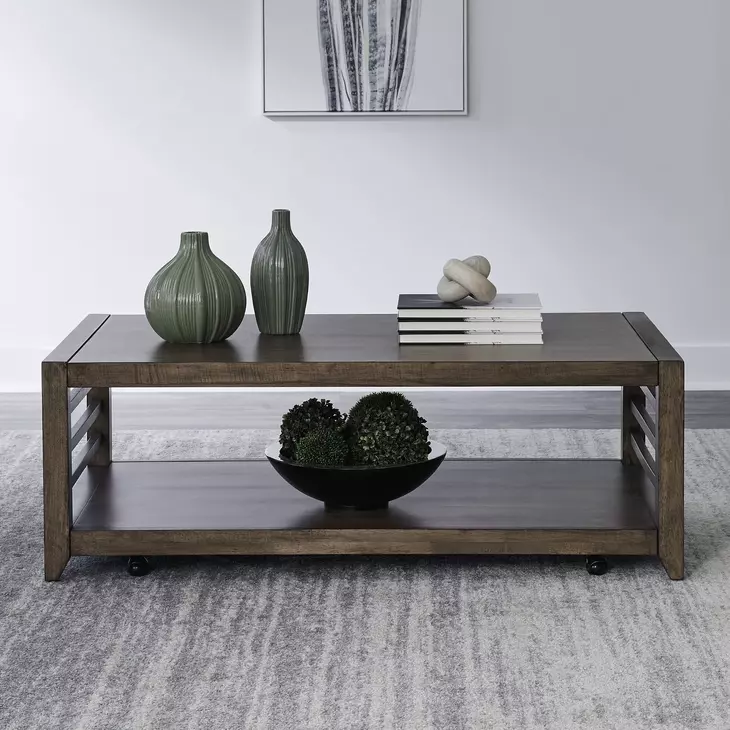 Lake House Harvest Brown Rectangular Cocktail Table