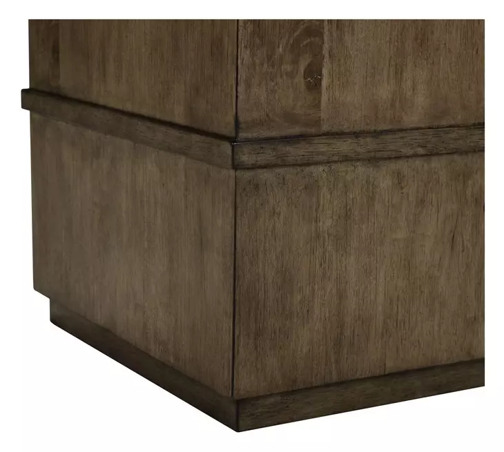 Lake House Harvest Brown and Beige Square Granite Top Chairside Table