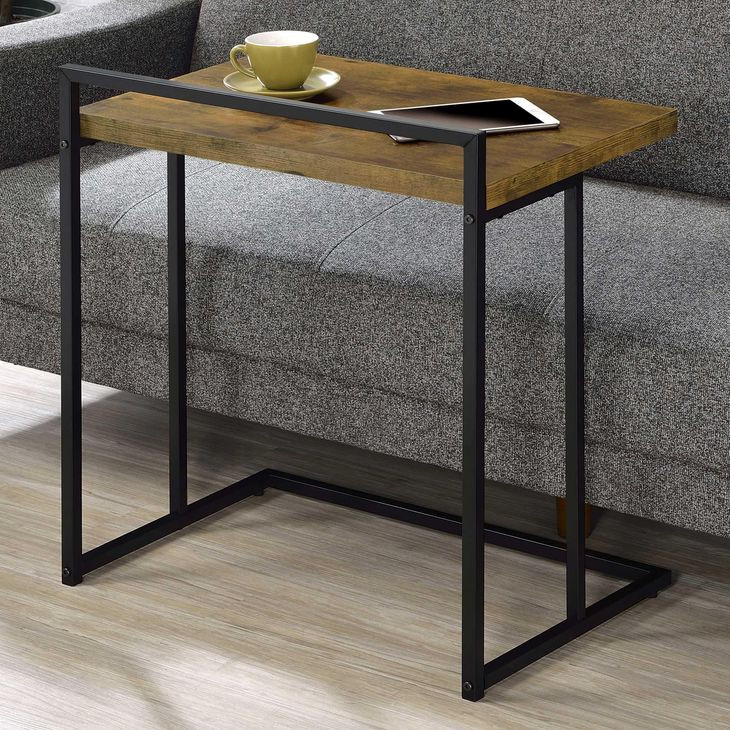 Dani Antique Nutmeg And Black Snack Table