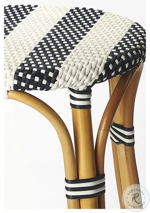 Tobias Blue Performance Fabric Counter Stool