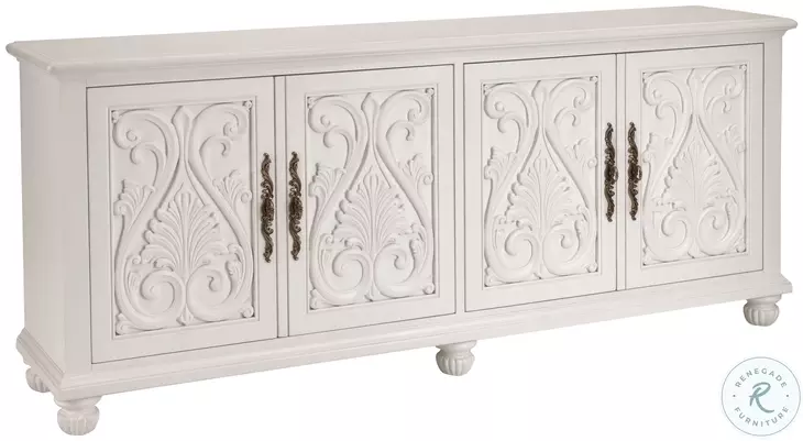 Catalonia White TV Stand