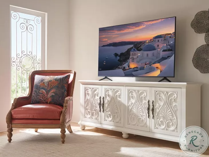 Catalonia White TV Stand