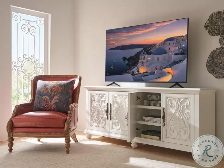 Catalonia White TV Stand
