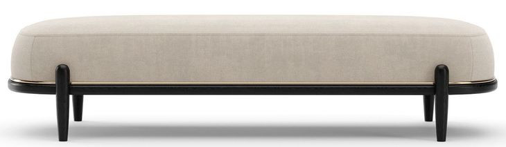 Madera Ecru Upholstered Bed Bench